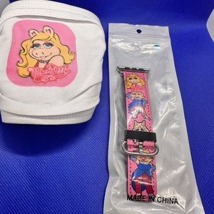 Miss piggy watch band and mask